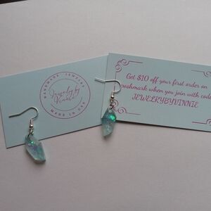 Hand Crafted Iridescent Earrings